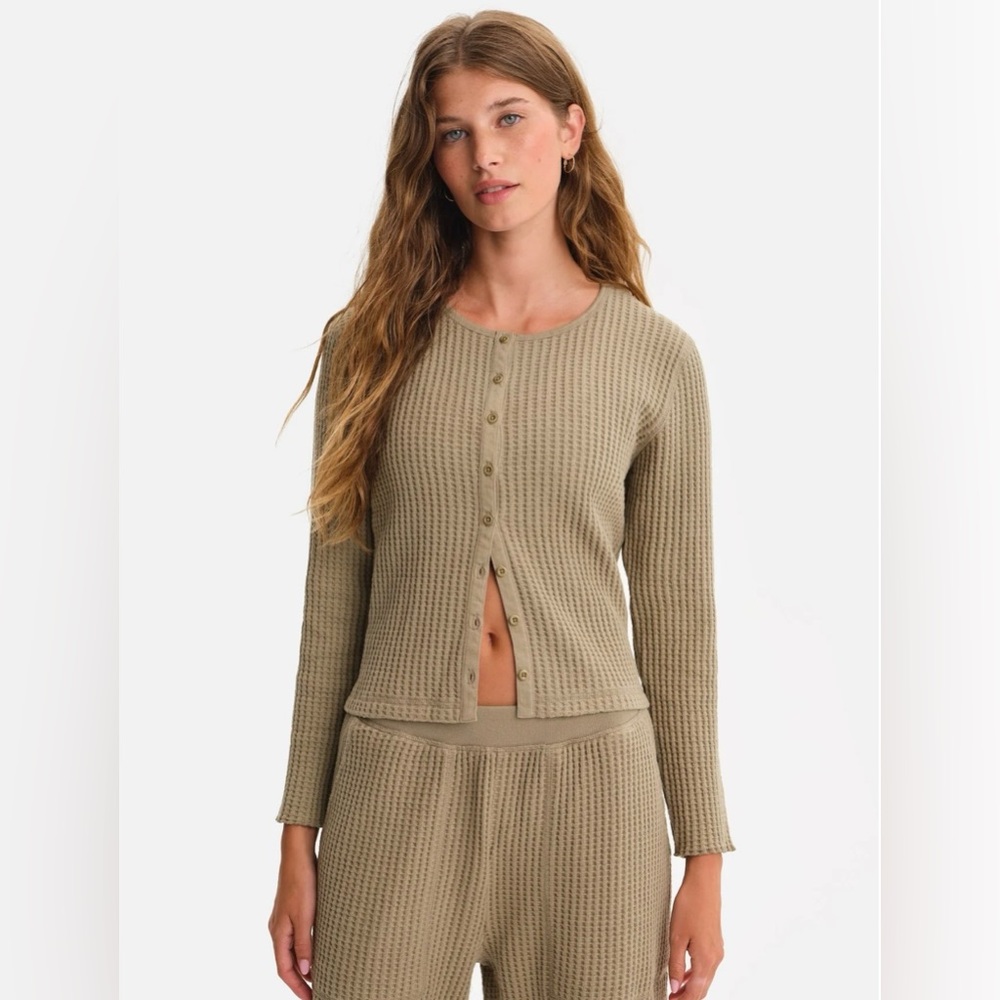 Mate the Label Organic Waffle Crew Cardigan✨NWOT
Sz Small $148